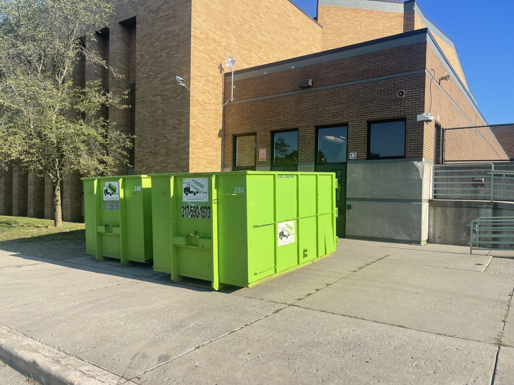 commercial dumpster rentals in zionsville, in