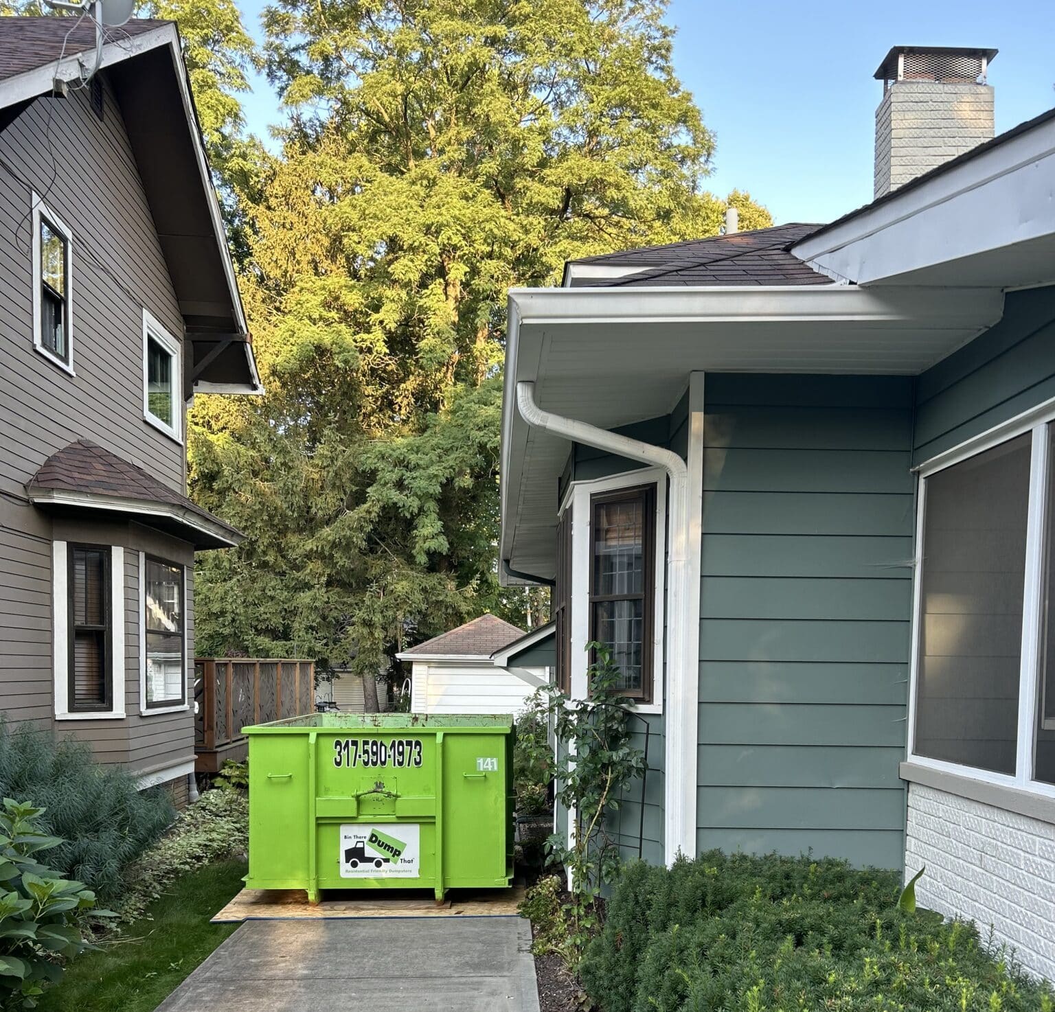 rent a dumpster for downsizing in westfield, in